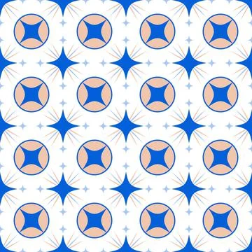 Talavera pattern. Moroccan tile mosaic. Illustrazione stock