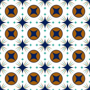 Talavera pattern. Moroccan tile mosaic. Illustrazione stock