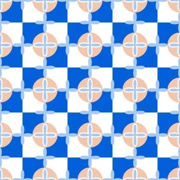 Talavera pattern. Moroccan tile mosaic. 스톡 일러스트