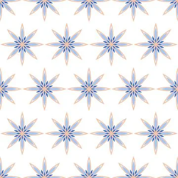 Talavera pattern. Moroccan tile mosaic. Stock Illustration