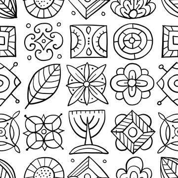 Talavera seamless pattern. Ethnic Background Stock Illustration