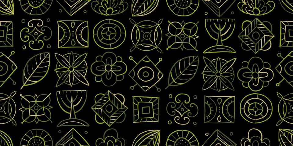 Talavera seamless pattern. Ethnic Background イラスト素材