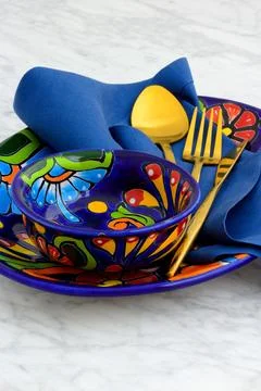 Talavera tableware Stock Photos