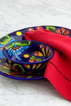 Talavera tableware Stock Photos