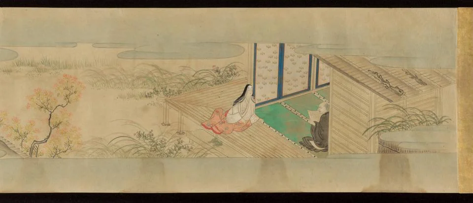 Tale of the Fox dated 1669 (Kanbun 9) Unidentified artist Illustrated hands.. Stock Illustration