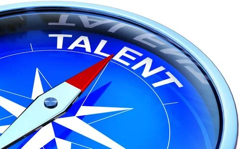 Talent 3D rendering of a compass with a talent icon Copyright: xZoonar.com... Stock Photos