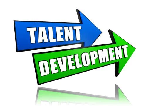 Talent development in arrows Stock Illustration