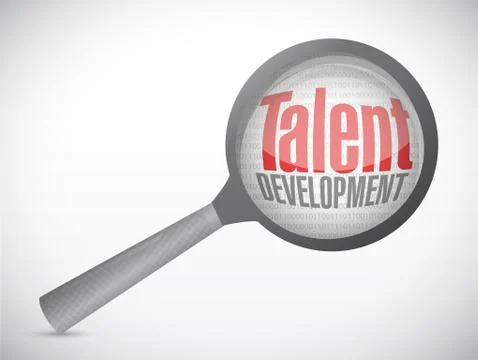 Talent development investigation concept Illustrazione stock