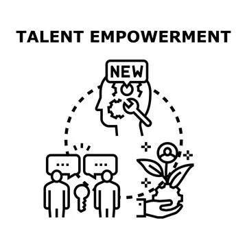 Talent empowerment and skill development concept illustration Stock Illustration