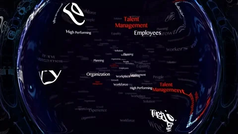 TALENT MANAGER Keywords Animation, Background, Loop 库存影片 300932992