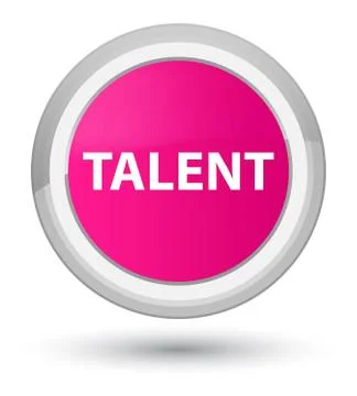 Talent prime pink round button Stock Illustration