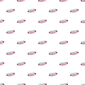 Talent show branding seamless pattern for entertainment events Stock Illustration