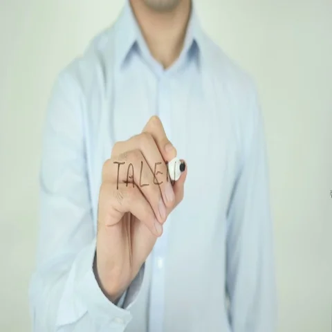 Talent, Writing On Screen Stock Footage