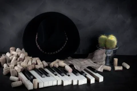 Talented composer found himself dependent on alcohol Stock Photos