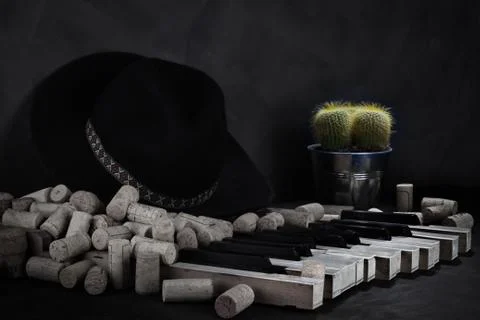 Talented composer found himself dependent on alcohol Foto stock