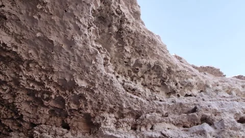 Talia caves close up of texture  Stock Footage 245593684