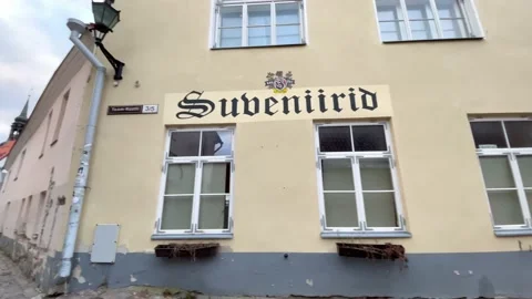 Talin street Estonia Video stock 229451665