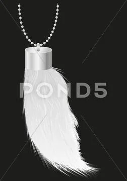 Talisman charm rabbit foot Stock Illustration