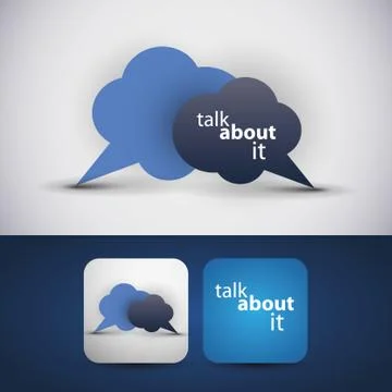 Talk About It - Flyer or Cover Design Stock Illustration