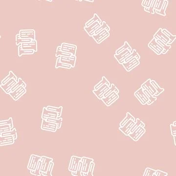 Talk and discuss line vector seamless pattern イラスト素材