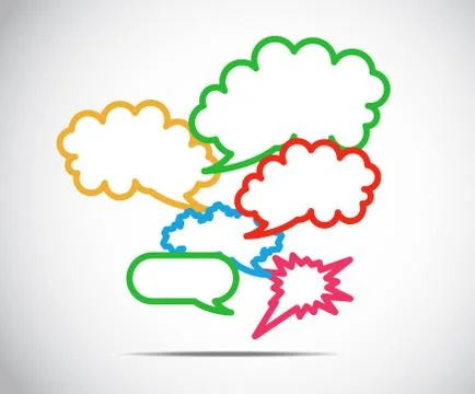 Talk balloon abstract Stock Illustration