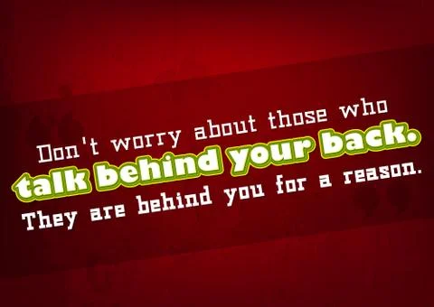 Talk behind your back 스톡 일러스트