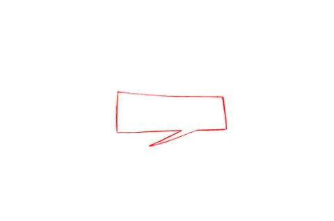 Talk box isolated on white Stock Illustration