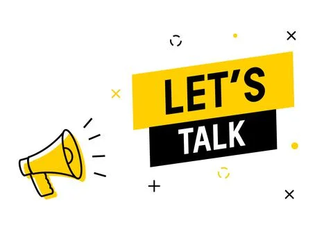 Talk bubble banner sign vector icon concept. Dialogue discussion chat poster Stock Illustration