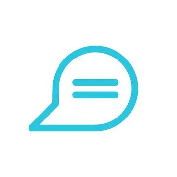 Talk bubble. From blue icon set. Stock Illustration