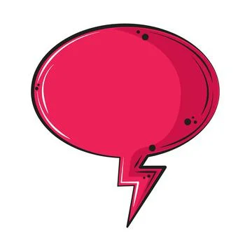 Talk bubble comic style Illustrazione stock