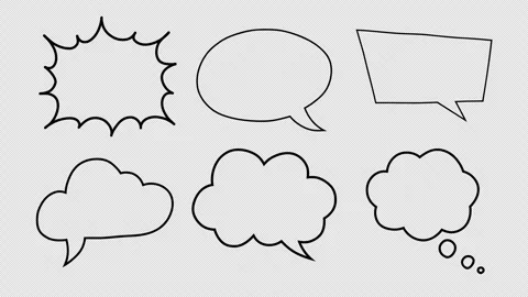 Talk Bubble Hand Drawn Animations Stock-Footage 290022674