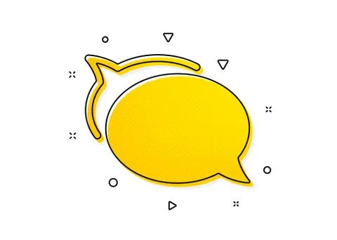 Talk bubble icon. Speech bubble sign. Chat message. Vector Stock Illustration