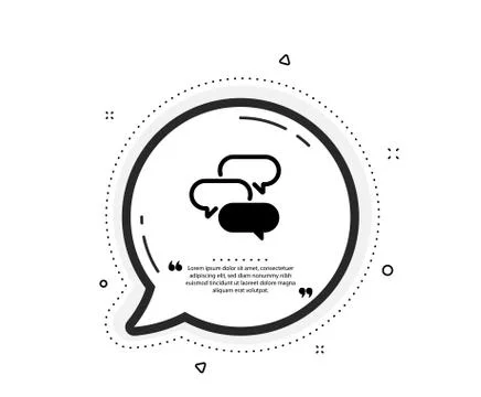 Talk bubble icon. Speech bubble sign. Chat message. Vector イラスト素材