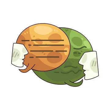 Talk bubble illustration Stock Illustration