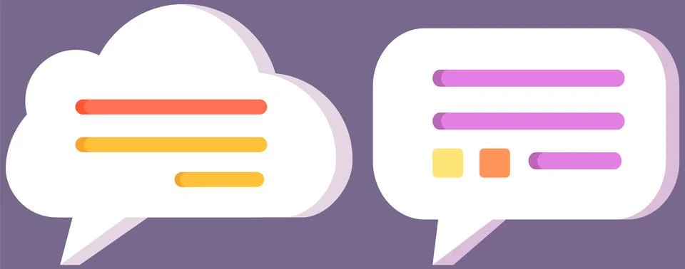 Talk bubble speech icon. Chat on line symbol template. Dialogue balloon sticker Illustration