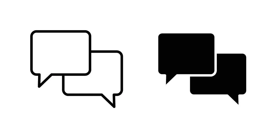 Talk bubble speech icon Illustration Eps10 for web or app Stock Illustration