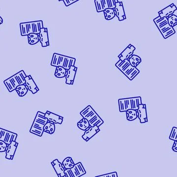 Talk chat bot line vector seamless pattern 스톡 일러스트