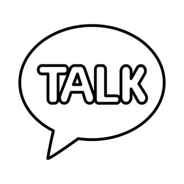 Talk chat messenger icon or logo illustration for website Stock Illustration