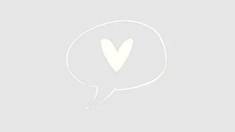 Talk cloud with heart in it Stock Footage 153970096