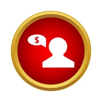 Talk icon, simple style Illustration