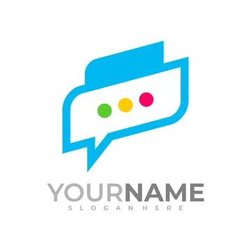 Talk logo vector template, Creative Consult logo design concepts Stock Illustration