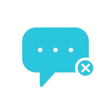 Talk message bubble. Blue icon on white background. From blue icon set. Stock Illustration