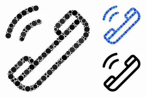 Talk Mosaic Icon of Round Dots Stock Illustration