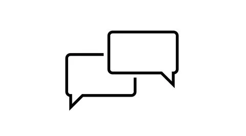 Talk or Conversation Icon Stock Illustration