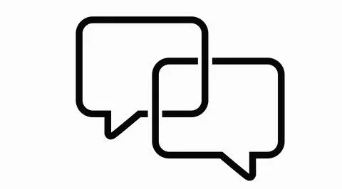 Talk or Conversation Icon. Stock Illustration