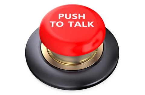 Talk Red  Button Stock Illustration