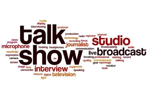 Talk show word cloud Illustration