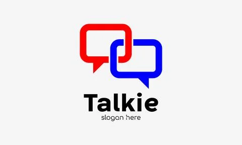 Talk sign logo vector line graphic concept consulting communication network.. Stock Illustration