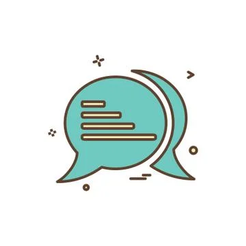 Talk sms text icon vector design Illustration