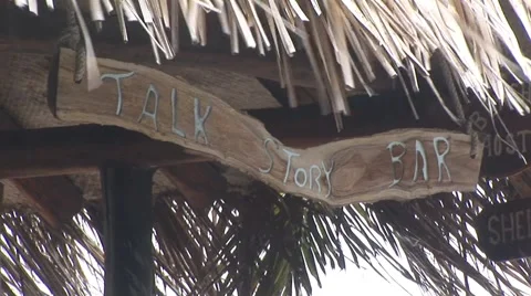 Talk Story Bar Stock Footage 5248876